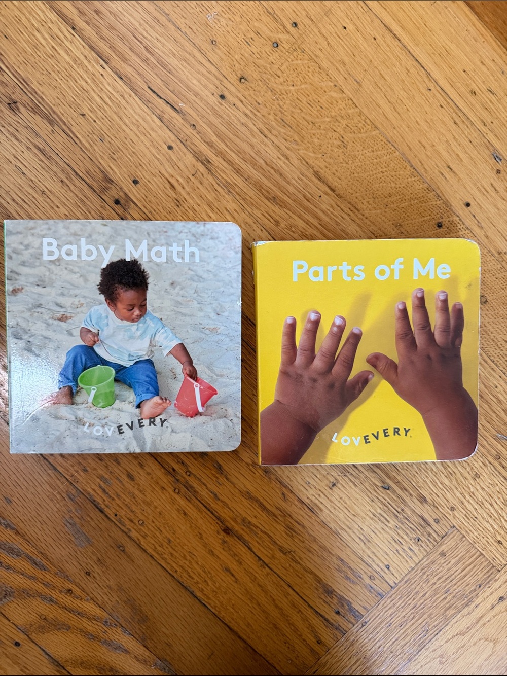 Lovevery Baby Math & Parts of Me Board Book Set -